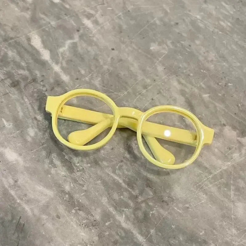 Para gafas Labubu de algodón/Ropa de 10/15cm, bonitas gafas de plástico, mano de obra delicada para muñecas, accesorios para gafas de juguete