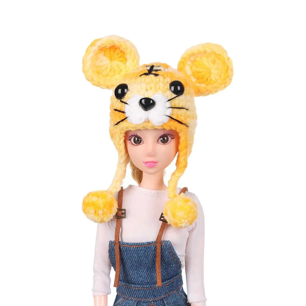 Sombrero de casa de muñecas a escala 1/12 para niños, decoración de casa de muñecas de animales bonitos, juguetes, regalo de cumpleaños, accesorios de muñeca, escena en miniatura