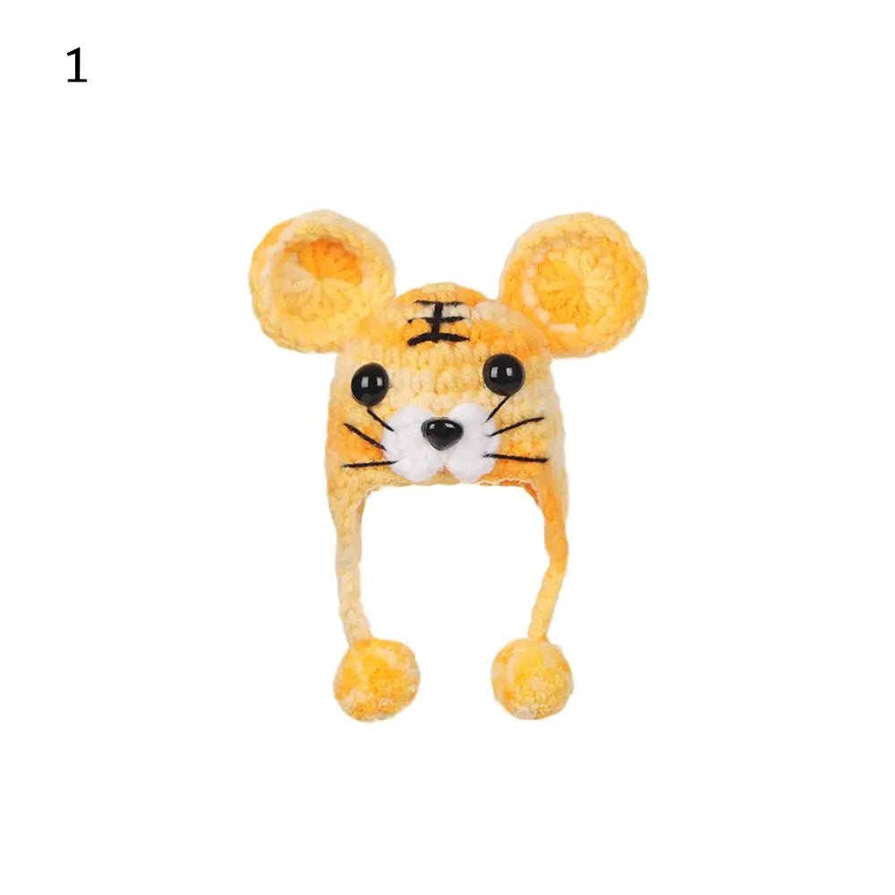 Sombrero de casa de muñecas a escala 1/12 para niños, decoración de casa de muñecas de animales bonitos, juguetes, regalo de cumpleaños, accesorios de muñeca, escena en miniatura