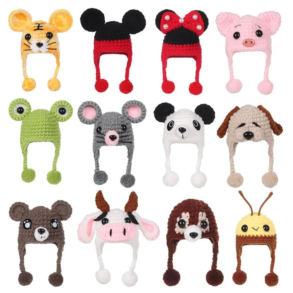 Sombrero de casa de muñecas a escala 1/12 para niños, decoración de casa de muñecas de animales bonitos, juguetes, regalo de cumpleaños, accesorios de muñeca, escena en miniatura