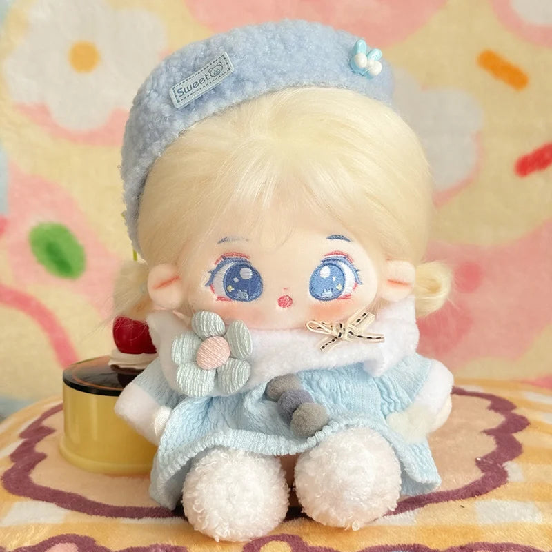 Muñeco de peluche de algodón Kawaii de 20cm, figura de superestrella rellena de ídolo, muñeco de doce constelaciones que puede cambiar ropa, regalo