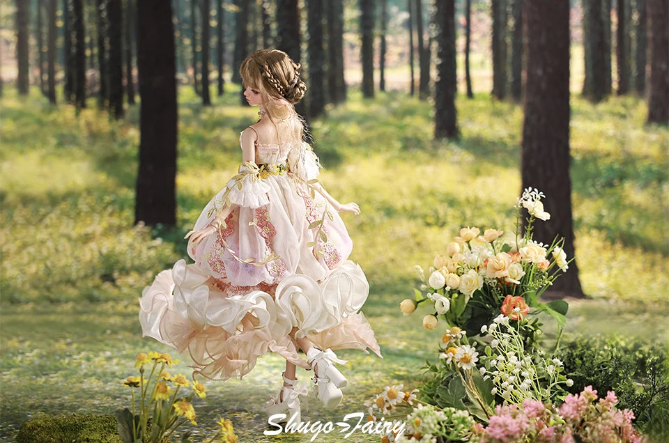 Muñeca Sakina Bjd 1/4, medusas de flores Bariy, juguetes de fantasía, muñecas articuladas con bolas de resina, conjunto completo de colección de arte, regalo Shugafairy para niña