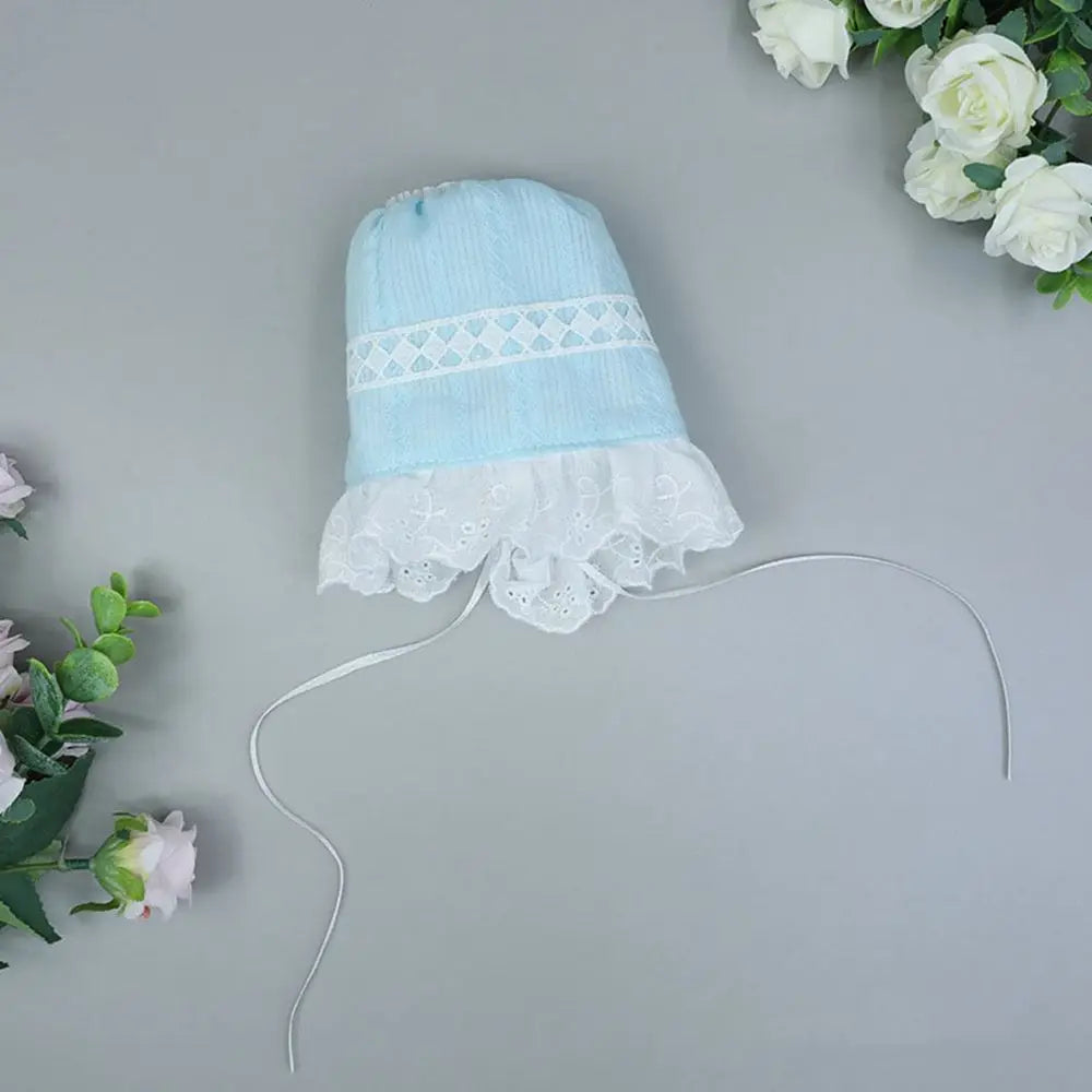 Sombrero de muñeca de 20CM, bonito sombrero en miniatura de princesa de encaje, gorro de dormir, gorro suave para muñecas Idol, accesorios, accesorios de fotografía, juguetes para niños