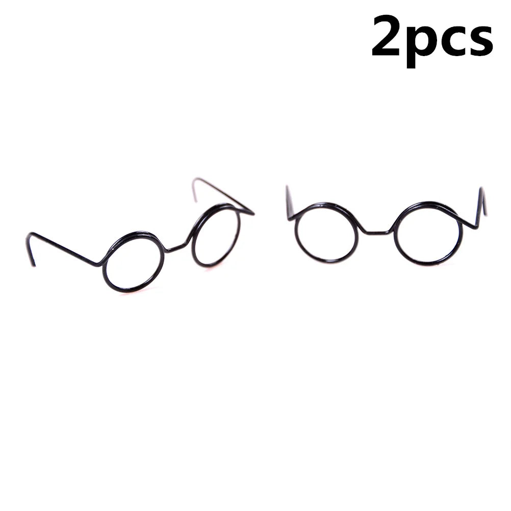Gafas redondas de moda para 1/6 muñecas BJD gafas DIY para muñecas de 18 pulgadas gafas juguetes para niñas juguetes niñas regalo de Navidad