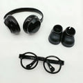 Adecuado para muñeca Labubu, accesorios de ropa, Mini gafas, zapatos, auriculares V1 V2 V3, accesorios DIY, juguetes para niños, regalos