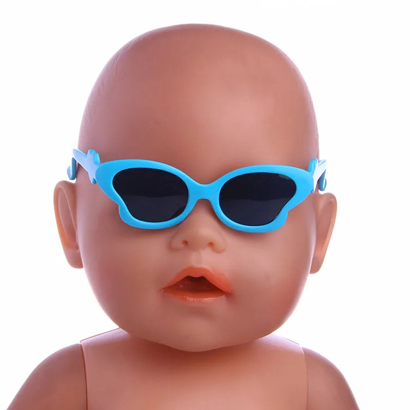 Gafas de muñeca Pop, gafas de colores para muñeca americana de 18 pulgadas y accesorios de ropa para muñeca Reborn de 43Cm, juguete para niña de nuestra generación