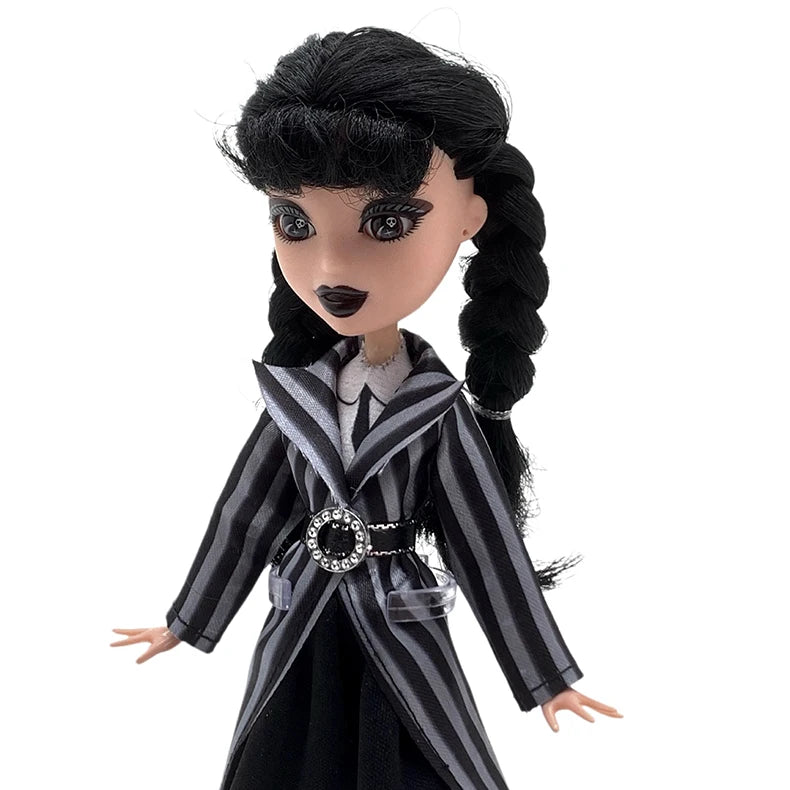 Muñeca Addams de miércoles, figura de acción bonita, juguetes para niños, familia Addams 1/6, 30cm, muñeca de Anime BJD, decoración de habitación, modelo DIY, regalo de cumpleaños