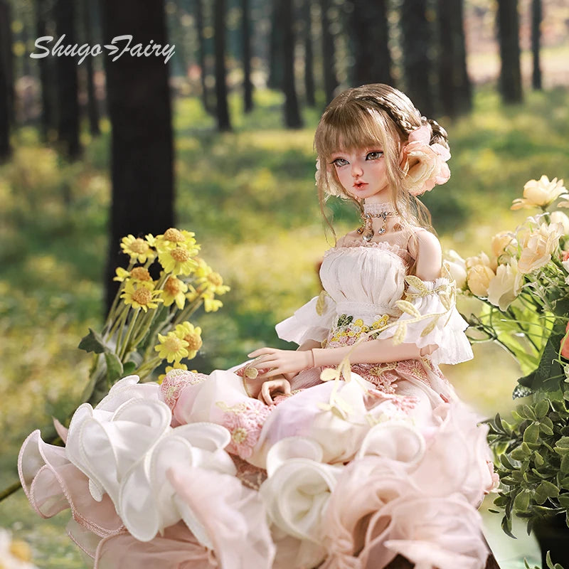 Muñeca Sakina Bjd 1/4, medusas de flores Bariy, juguetes de fantasía, muñecas articuladas con bolas de resina, conjunto completo de colección de arte, regalo Shugafairy para niña