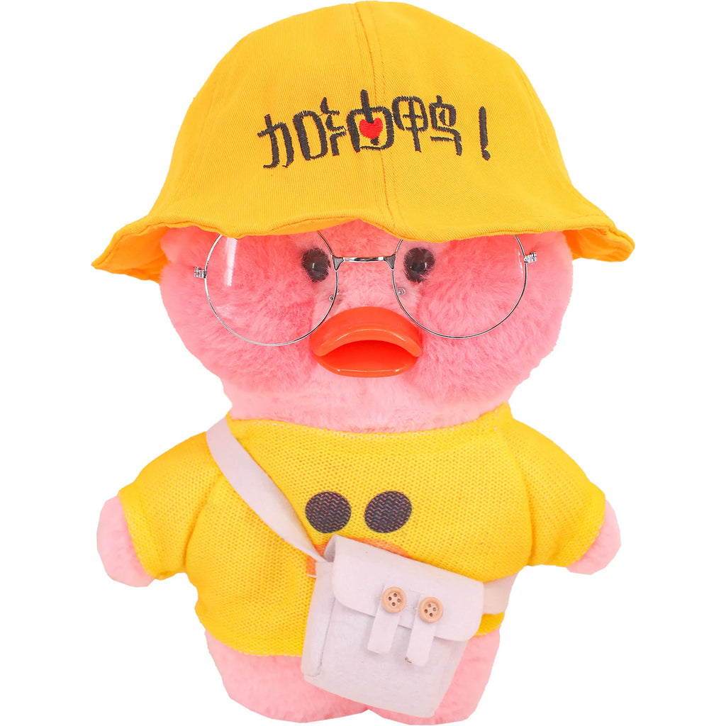 Sombrero de pescador de moda para muñeca de pato amarillo Mimi, accesorios de ropa lalafanfan, juguetes para niños, regalos de cumpleaños para niñas, 30 Cm
