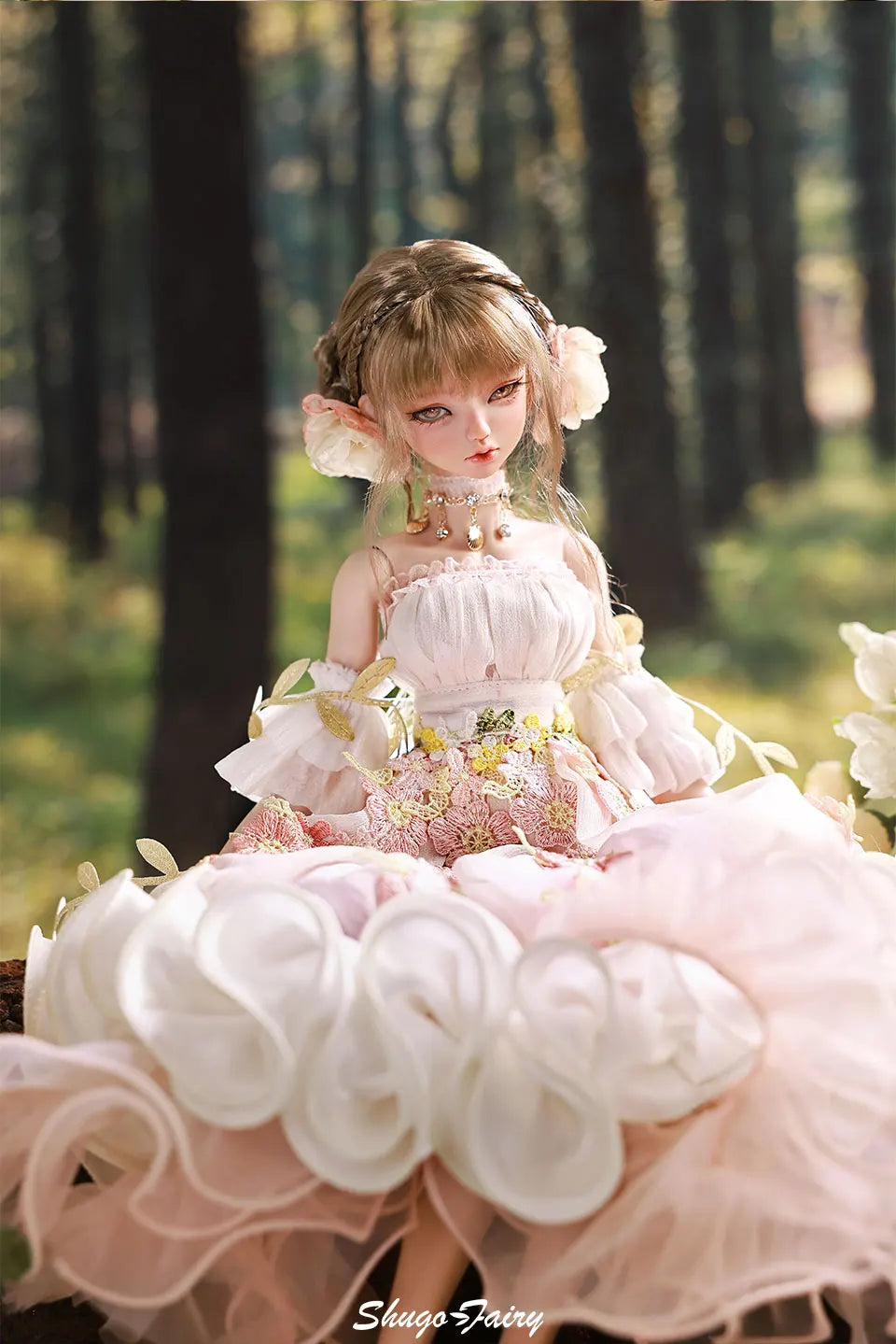 Muñeca Sakina Bjd 1/4, medusas de flores Bariy, juguetes de fantasía, muñecas articuladas con bolas de resina, conjunto completo de colección de arte, regalo Shugafairy para niña