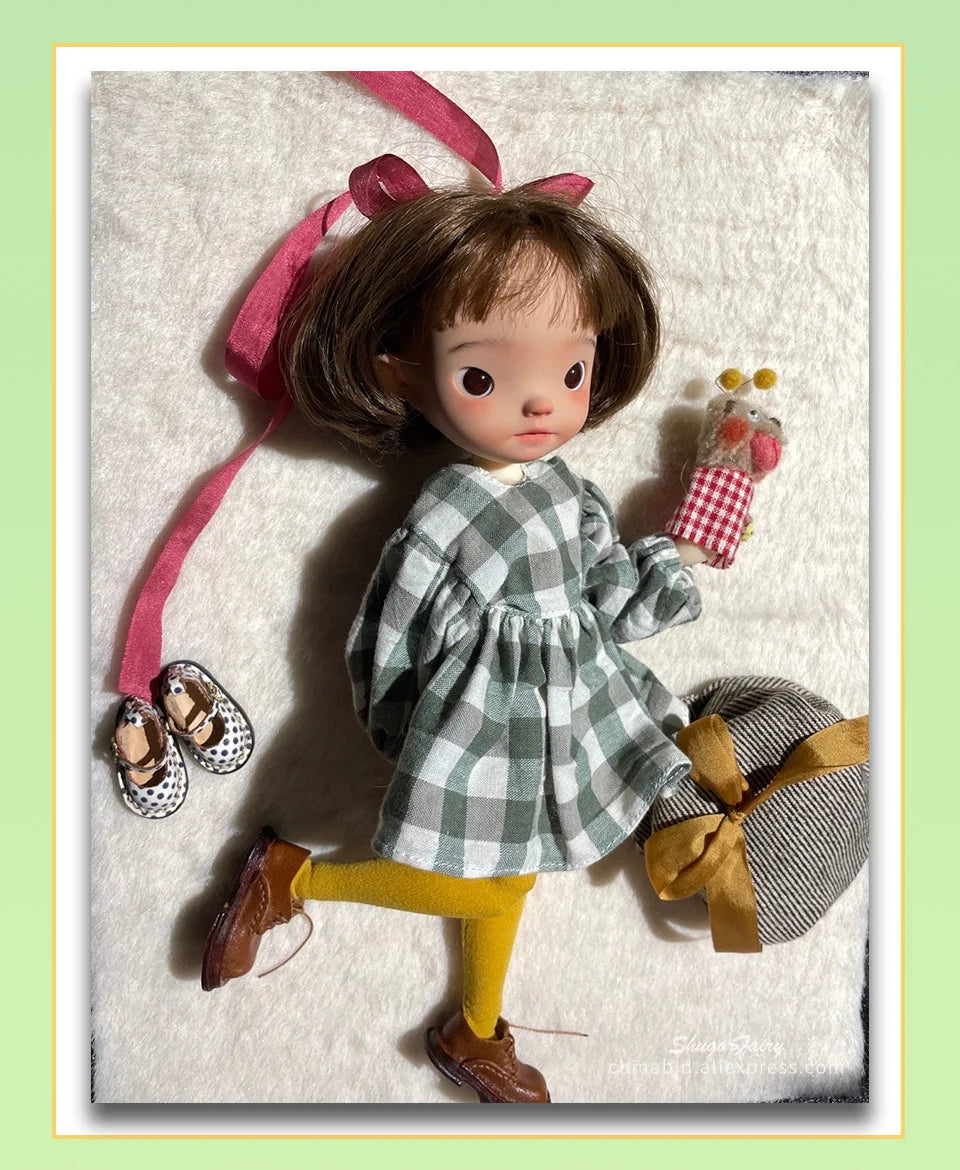 Shuga Fairy Miao 2 1/6 muñeca Bjd cabeza grande y extremidades pequeñas imagen de dibujos animados muñeca articulada móvil de resina