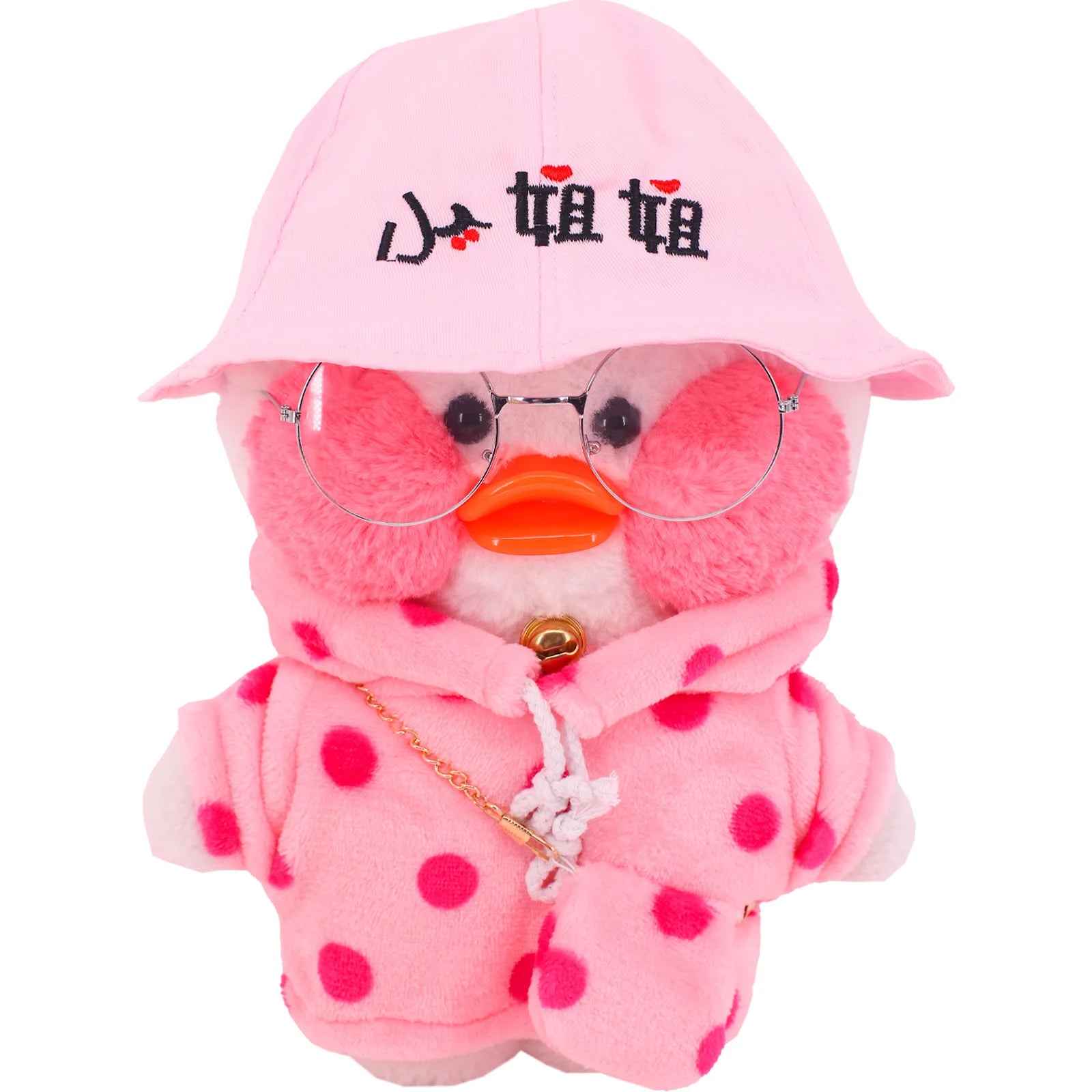 Sombrero de pescador de moda para muñeca de pato amarillo Mimi, accesorios de ropa lalafanfan, juguetes para niños, regalos de cumpleaños para niñas, 30 Cm