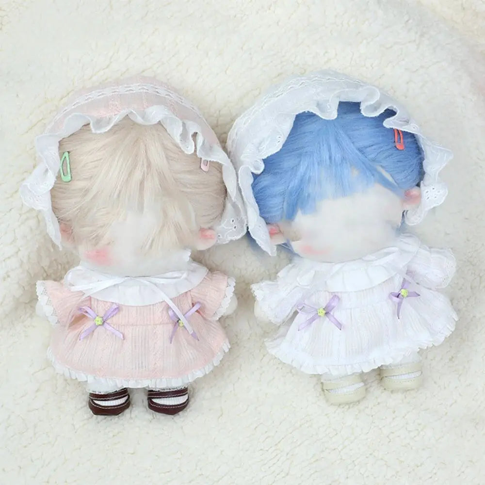 Sombrero de muñeca de 20CM, bonito sombrero en miniatura de princesa de encaje, gorro de dormir, gorro suave para muñecas Idol, accesorios, accesorios de fotografía, juguetes para niños