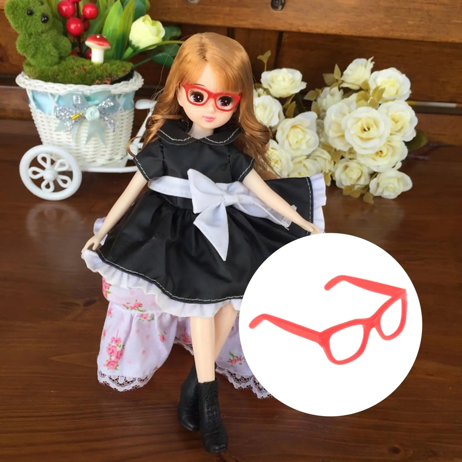 Mini gafas para muñeca 1:6, accesorios para muñecas, accesorios para fotos, regalo, decoración para muñecas, gafas de sol, juguetes para niños, regalo para niñas