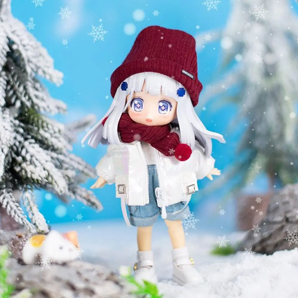 Sombrero de punto de animales para muñecas Obitsu11 1/11, sombrero de muñeca BJD de 12 a 16cm, decoraciones para casa de muñecas, 1/12