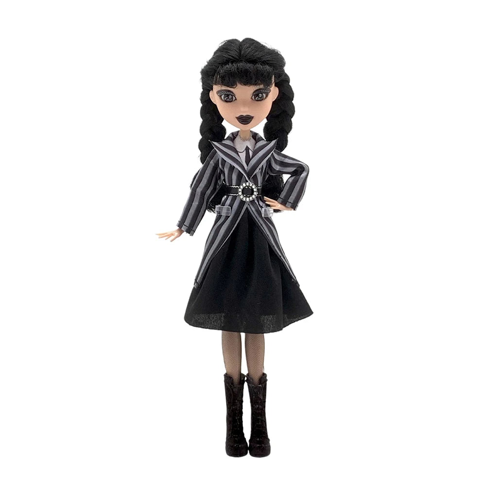 Muñeca Addams de miércoles, figura de acción bonita, juguetes para niños, familia Addams 1/6, 30cm, muñeca de Anime BJD, decoración de habitación, modelo DIY, regalo de cumpleaños