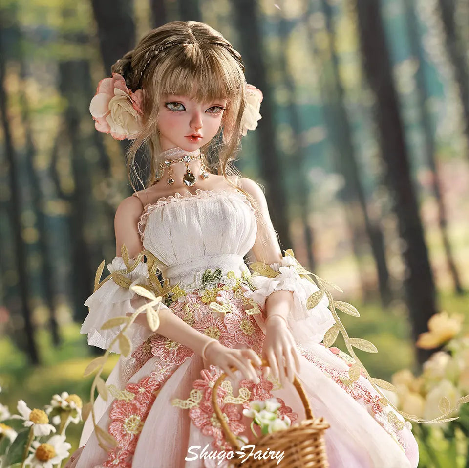 Muñeca Sakina Bjd 1/4, medusas de flores Bariy, juguetes de fantasía, muñecas articuladas con bolas de resina, conjunto completo de colección de arte, regalo Shugafairy para niña