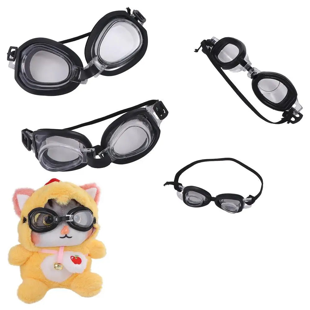 Gafas de natación para casa de muñecas, accesorios de algodón para muñecas, pequeñas gafas subacuáticas, gafas para muñecas, juguete para jugar en miniatura