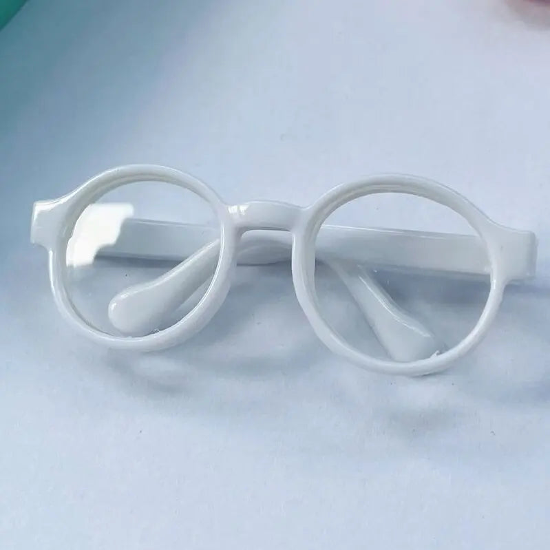 Labubu 6,5 cm/9 cm accesorios de moda lindas gafas de plástico para 15 cm/17 cm Labubu para muñecas BJD de 60 cm y gafas de juguete para muñecas BJD 1/3