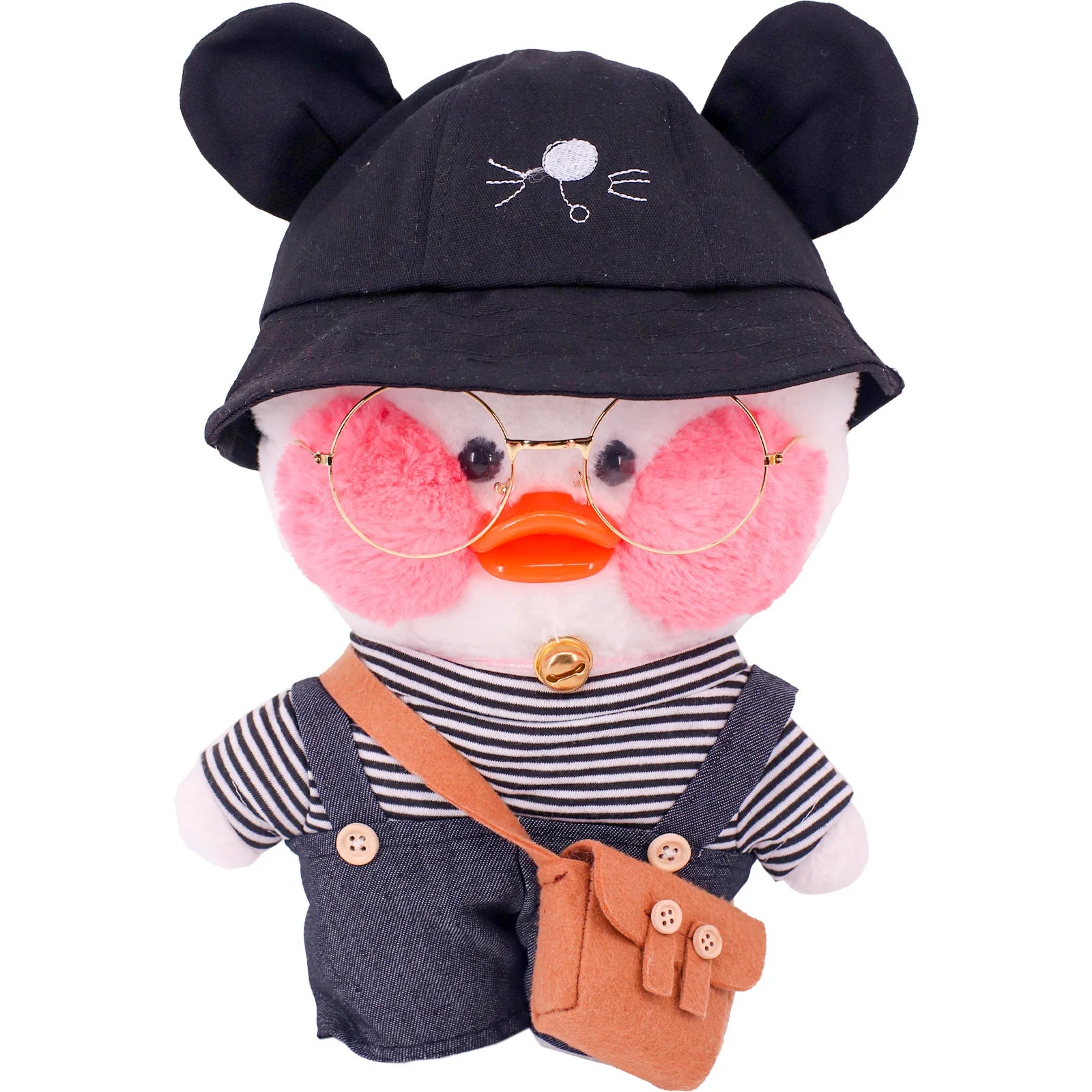 Sombrero de pescador de moda para muñeca de pato amarillo Mimi, accesorios de ropa lalafanfan, juguetes para niños, regalos de cumpleaños para niñas, 30 Cm