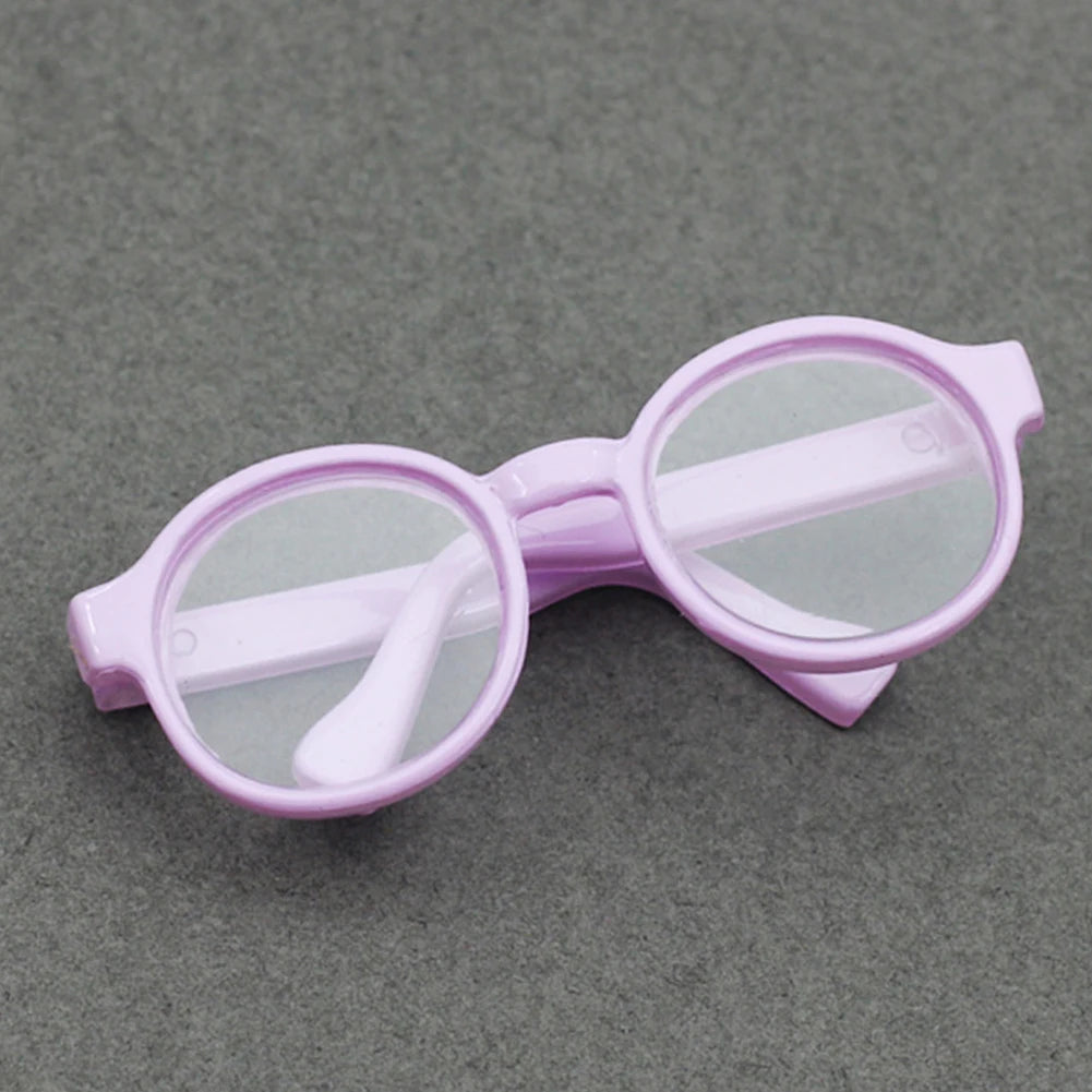 Labubu 6,5 cm/9 cm accesorios de moda lindas gafas de plástico para 15 cm/17 cm Labubu para muñecas BJD de 60 cm y gafas de juguete para muñecas BJD 1/3