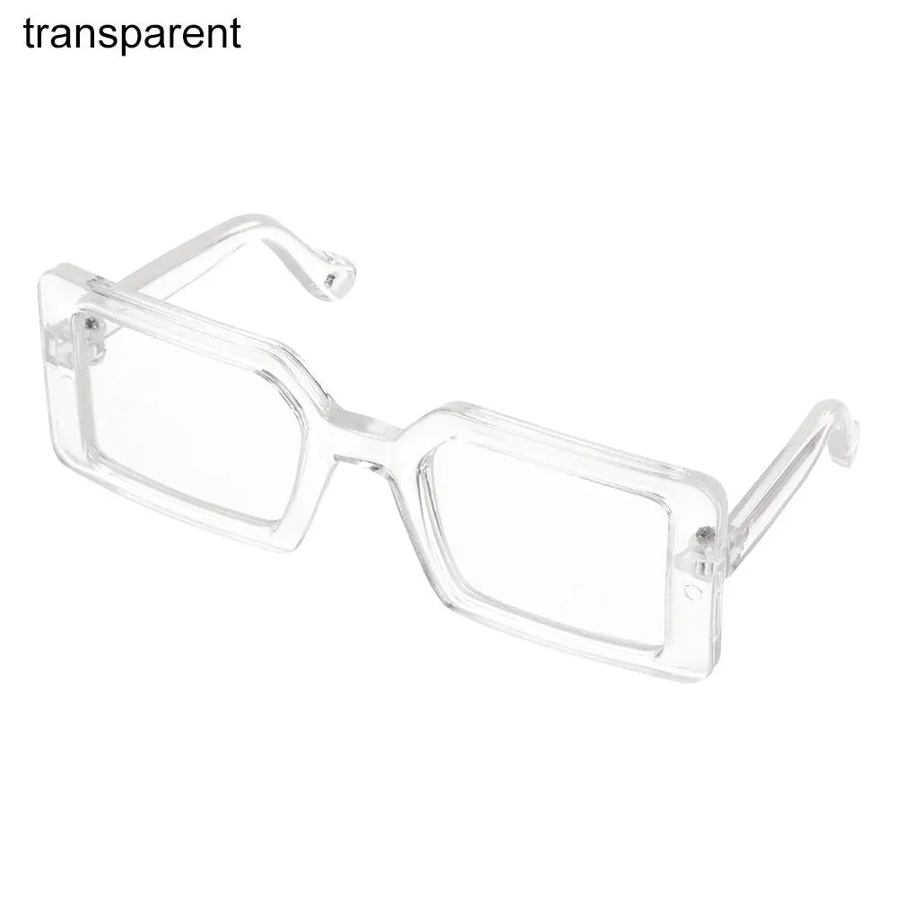 Gafas de sol en miniatura para muñeca Blythe, lentes con montura cuadrada para mascotas, accesorios para muñecas de peluche, accesorio nuevo, 9cm