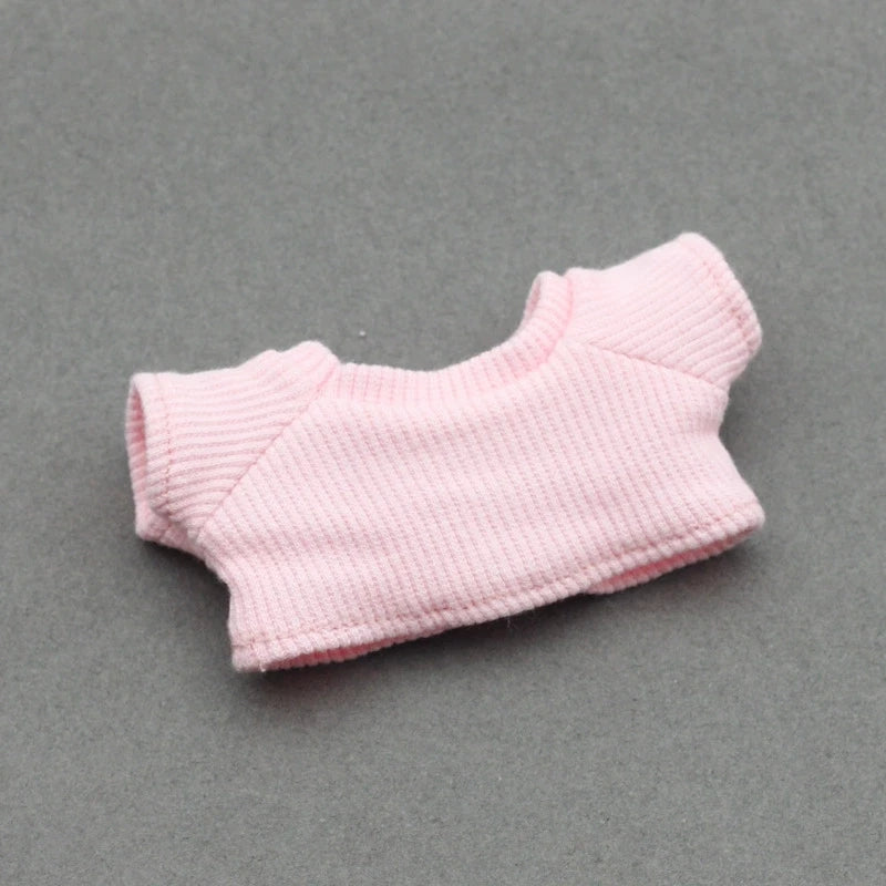 Mini Ropa para muñecas, accesorios para Ropa Labubu Idol, muñeca de algodón de 10cm, mochila Canva 1/6, gafas, sombrero, regalo de Ropa