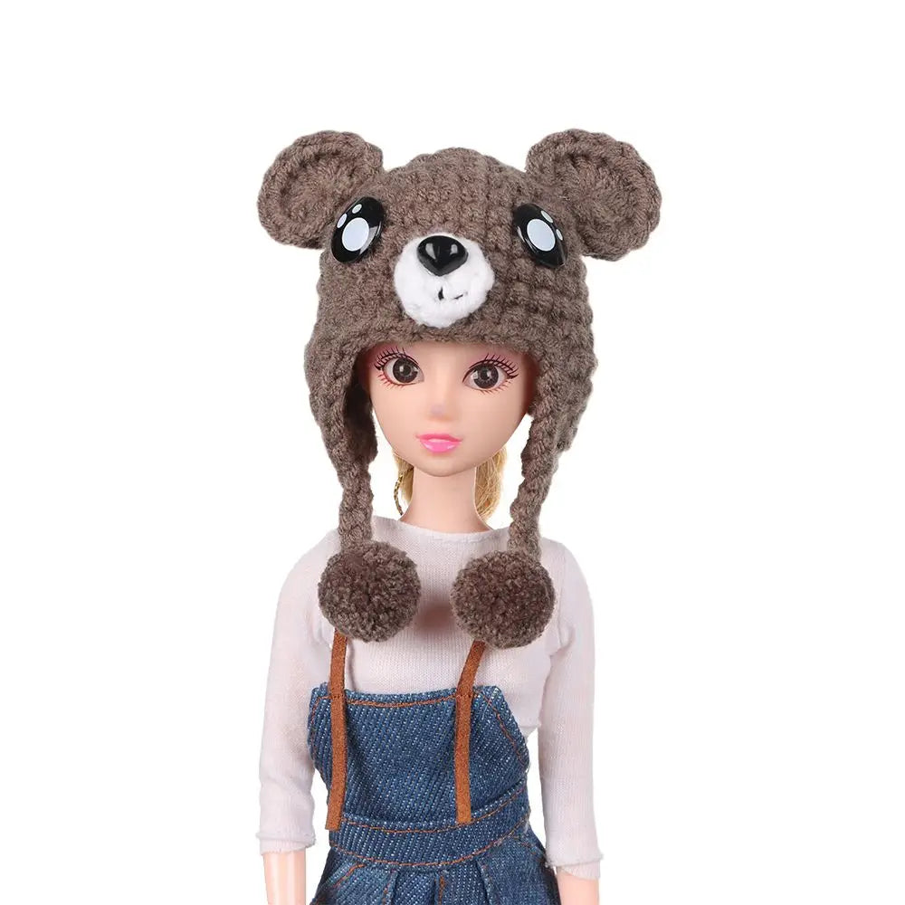 Sombrero de casa de muñecas a escala 1/12 para niños, decoración de casa de muñecas de animales bonitos, juguetes, regalo de cumpleaños, accesorios de muñeca, escena en miniatura