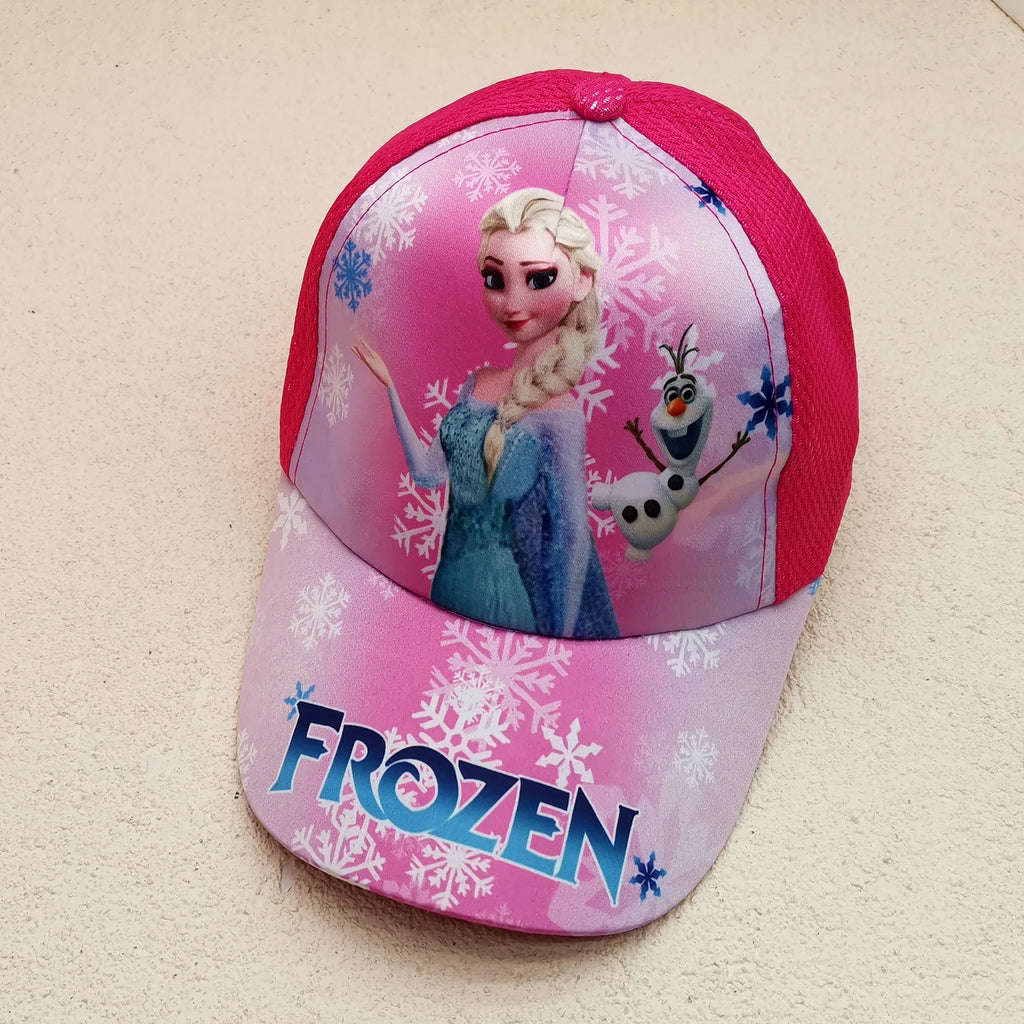 Sombrero de dibujos animados de Disney para niño y niña, gorra de viaje con diseño de princesa Frozen, Mickey Mouse, Spiderman y Mickey, juguetes de regalo para niños de 2 a 8 años, novedad