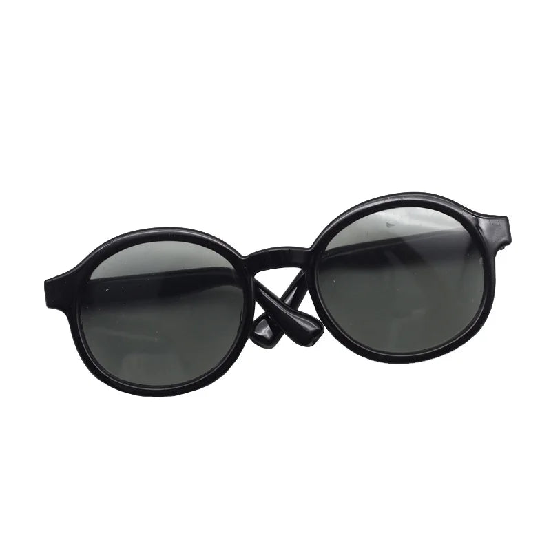Accesorio de ropa para muñeca, gafas de plástico transparentes de 9cm para muñeca BDJ, Labubu MSD SD, gafas de sol de muñeca EXO de felpa, 1 Uds.