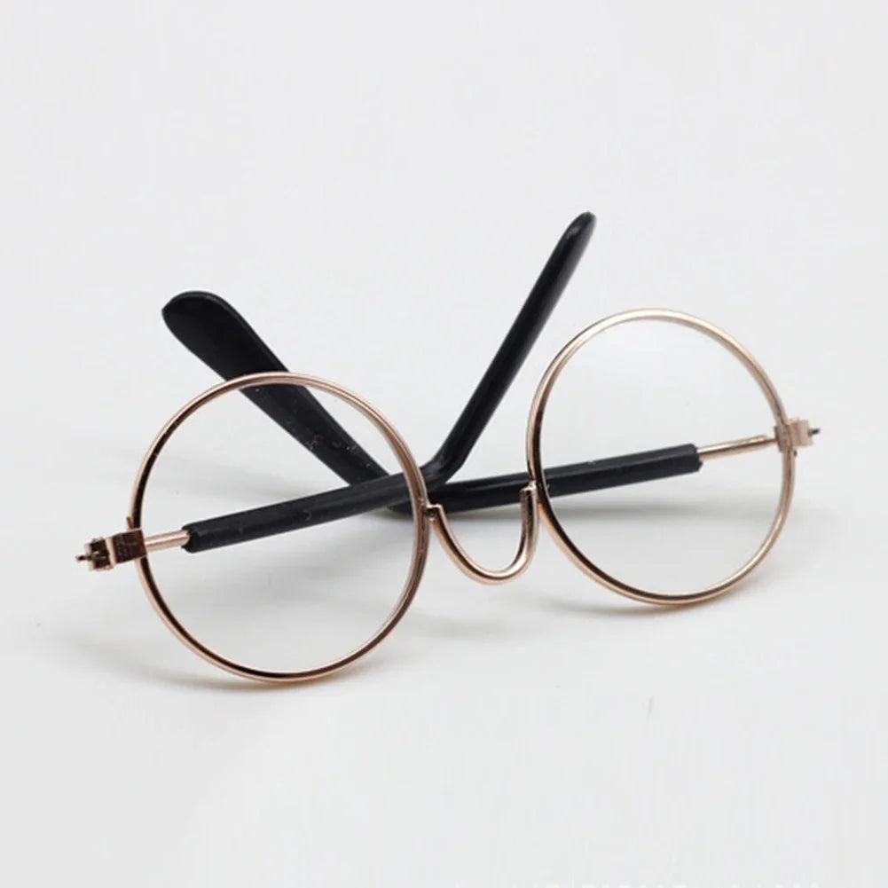 Para gafas Labubu de algodón/Ropa de 10/15cm, bonitas gafas de plástico, mano de obra delicada para muñecas, accesorios para gafas de juguete