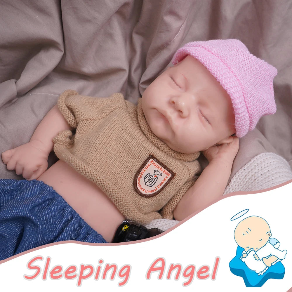 Muñeca de reencarnación de niño de silicona de 17,72 pulgadas con tacto suave y muñeca de diseño realista, juguete para regalo 🎁