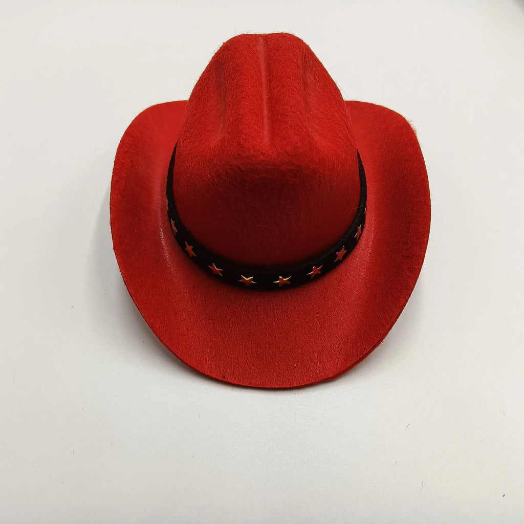 Nuevo Mini sombrero decorativo para muñeca, accesorios bonitos de algodón para muñecas, fiesta de vaquero, vestido occidental, decoraciones para mascotas DIY para muñecas de fiesta