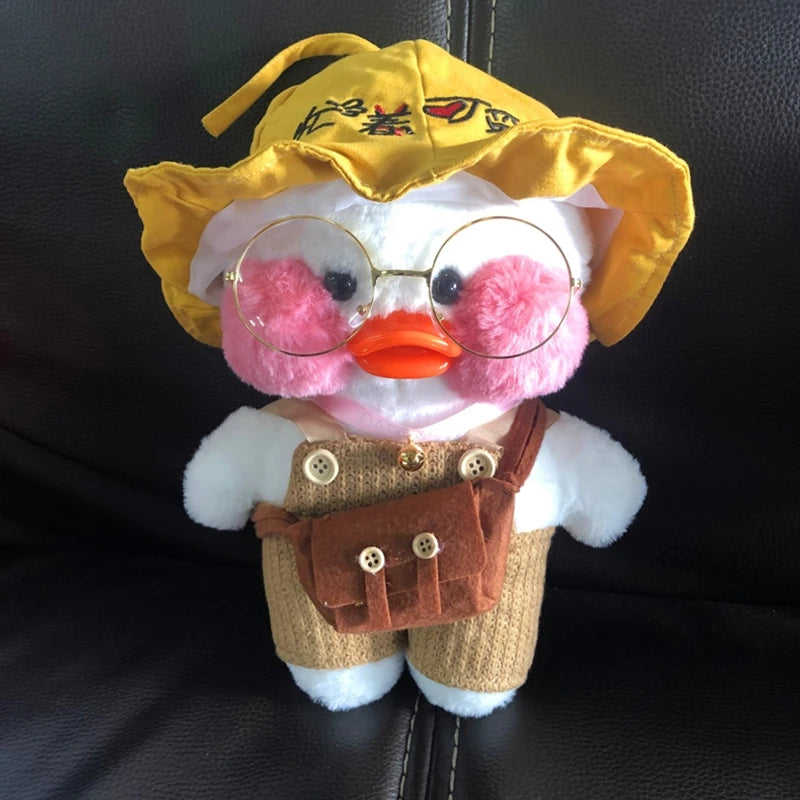 Gafas de Metal de 5 colores para Lalafanfan Duck, gafas de marco redondo de 30cm, animales de peluche, accesorios de juguetes, muñecas de peluche para niños y niñas, Acc