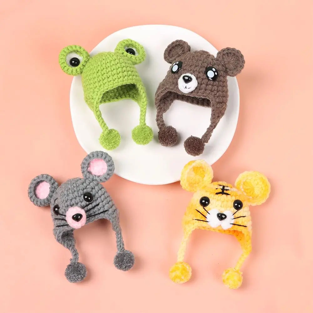 Sombrero de casa de muñecas a escala 1/12 para niños, decoración de casa de muñecas de animales bonitos, juguetes, regalo de cumpleaños, accesorios de muñeca, escena en miniatura