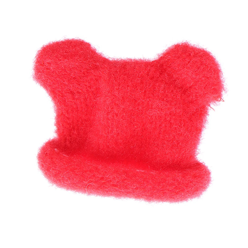 Mini sombrero de punto colorido para niños, sombreros hechos a mano de simulación, accesorios de vestir, juguete de simulación, 1 piezas, 1/12
