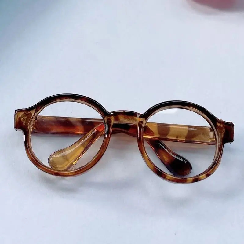 Labubu 6,5 cm/9 cm accesorios de moda lindas gafas de plástico para 15 cm/17 cm Labubu para muñecas BJD de 60 cm y gafas de juguete para muñecas BJD 1/3